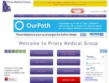 Tablet Screenshot of priorymedical.com